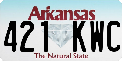 AR license plate 421KWC