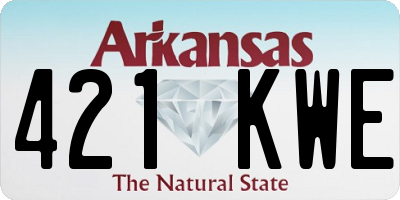 AR license plate 421KWE
