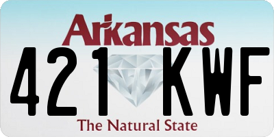 AR license plate 421KWF