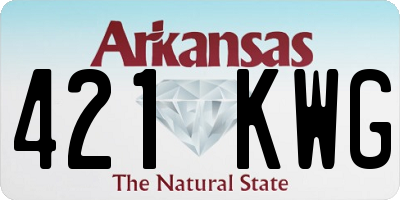 AR license plate 421KWG