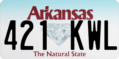 AR license plate 421KWL