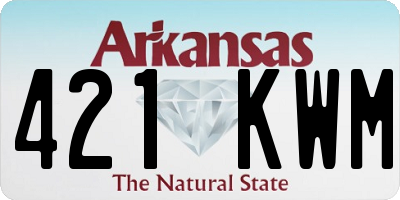 AR license plate 421KWM