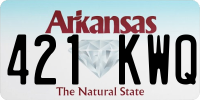 AR license plate 421KWQ
