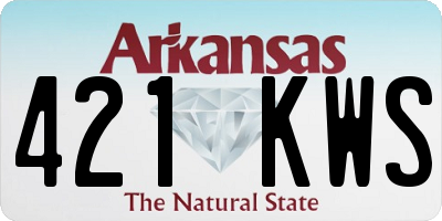 AR license plate 421KWS