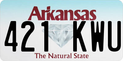 AR license plate 421KWU