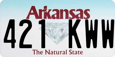 AR license plate 421KWW