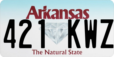 AR license plate 421KWZ