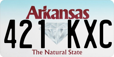 AR license plate 421KXC