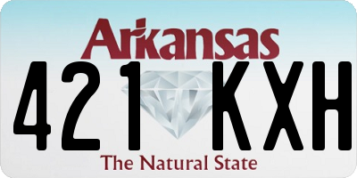 AR license plate 421KXH