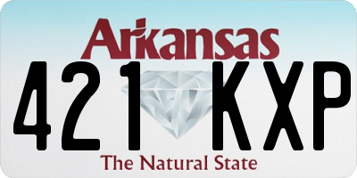 AR license plate 421KXP