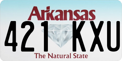 AR license plate 421KXU