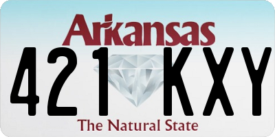 AR license plate 421KXY