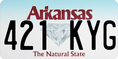 AR license plate 421KYG