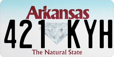 AR license plate 421KYH