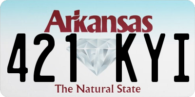 AR license plate 421KYI