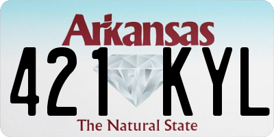 AR license plate 421KYL
