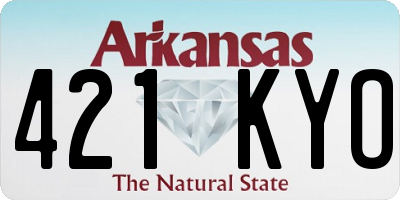 AR license plate 421KYO