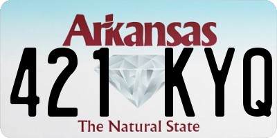 AR license plate 421KYQ