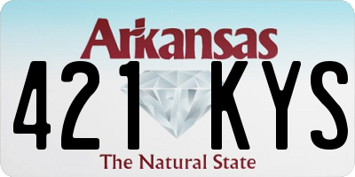 AR license plate 421KYS