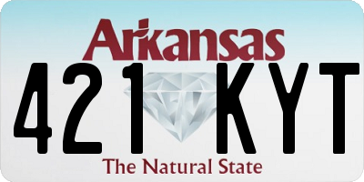AR license plate 421KYT