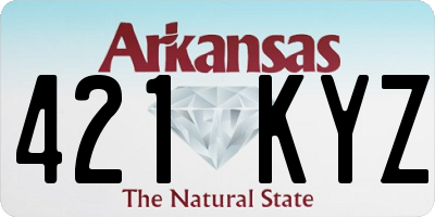 AR license plate 421KYZ
