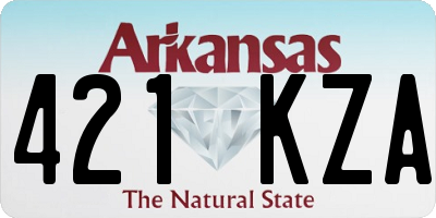 AR license plate 421KZA