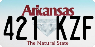 AR license plate 421KZF