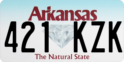 AR license plate 421KZK