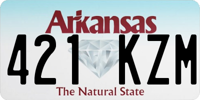 AR license plate 421KZM