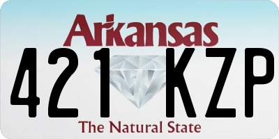 AR license plate 421KZP