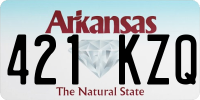 AR license plate 421KZQ