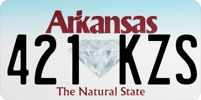 AR license plate 421KZS