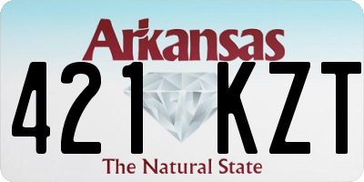 AR license plate 421KZT