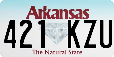 AR license plate 421KZU