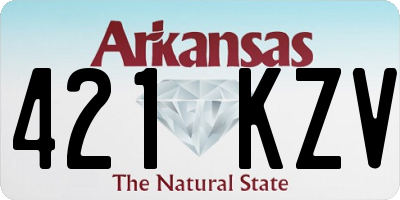 AR license plate 421KZV