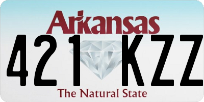AR license plate 421KZZ