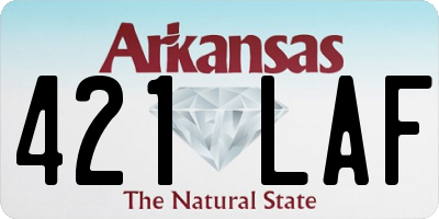 AR license plate 421LAF