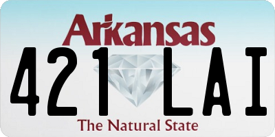 AR license plate 421LAI