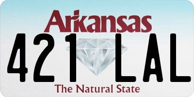AR license plate 421LAL