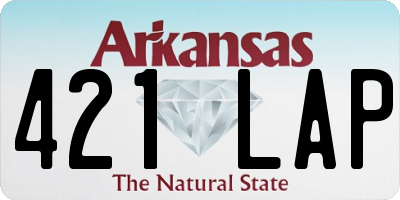 AR license plate 421LAP