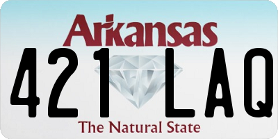 AR license plate 421LAQ
