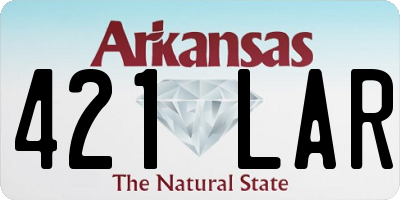 AR license plate 421LAR