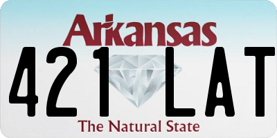 AR license plate 421LAT