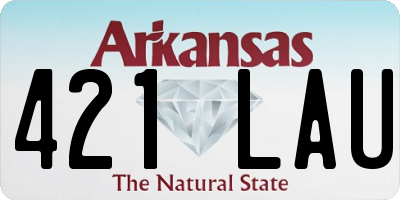 AR license plate 421LAU