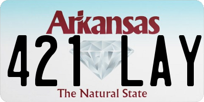 AR license plate 421LAY