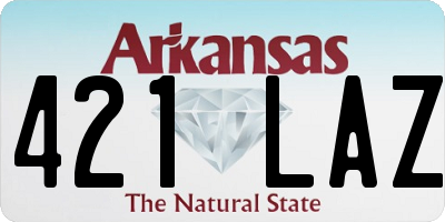 AR license plate 421LAZ