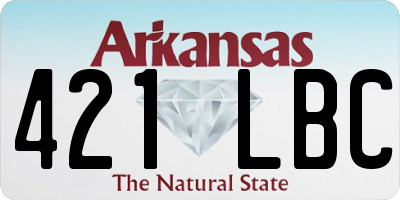 AR license plate 421LBC
