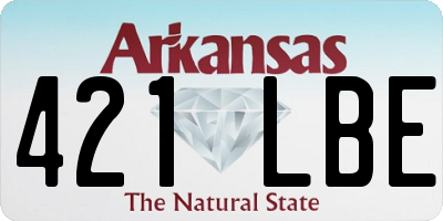 AR license plate 421LBE