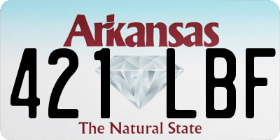 AR license plate 421LBF
