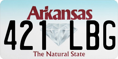 AR license plate 421LBG